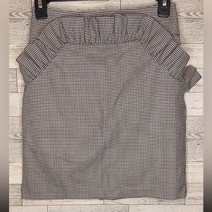 H&M houndstooth mini skirt